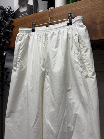 2023 Balenciaga Plain White Wide Leg Track Pants