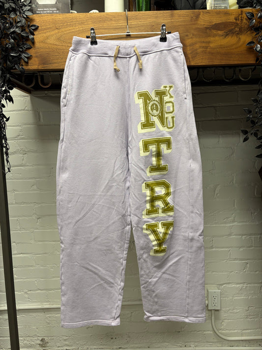 Kapital ‘SWT’ Light Purple Varsity Logo Drawstring Sweatpants