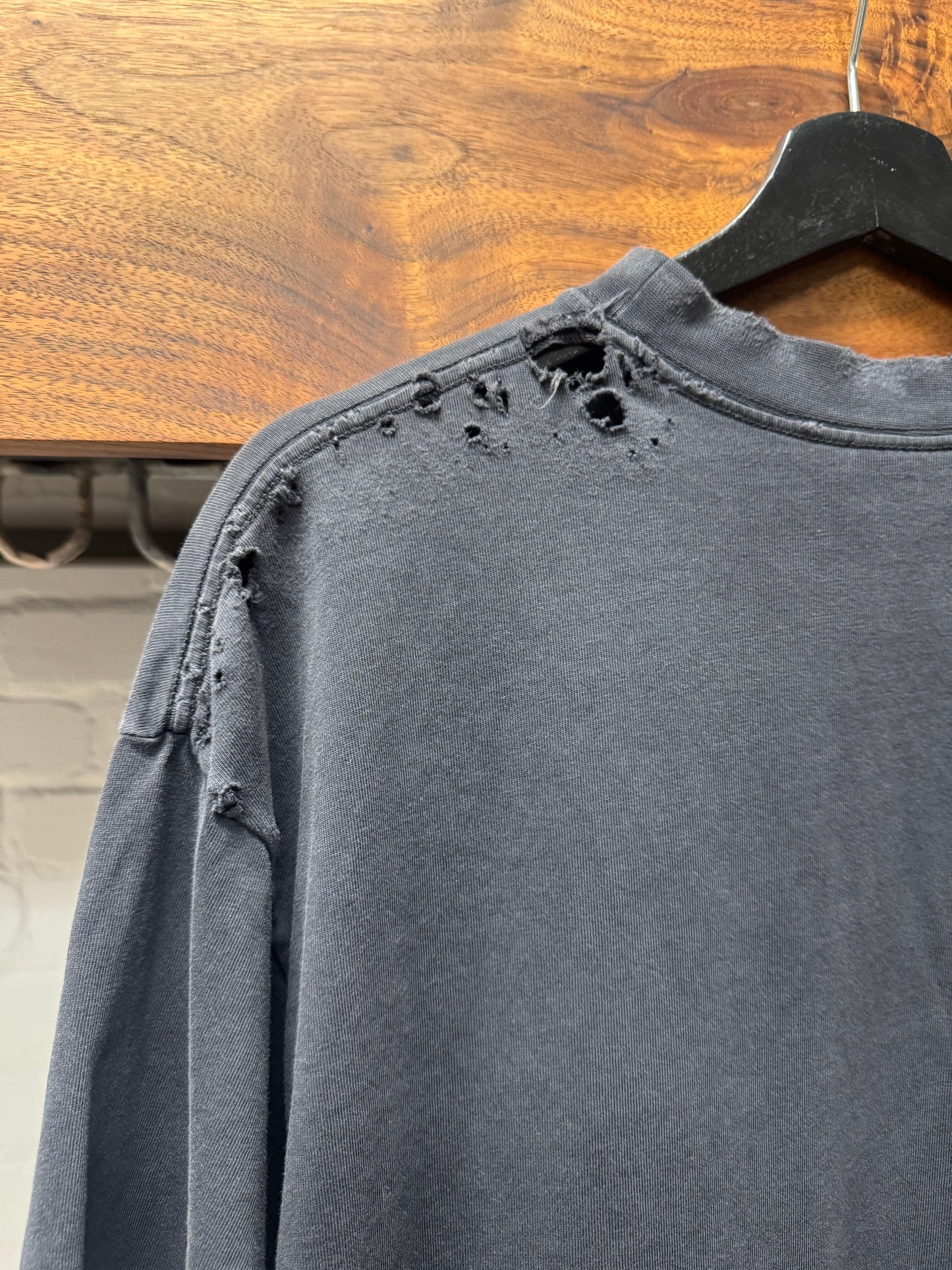 SS2024 Balenciaga ‘Paris’ Eiffel Tower Distressed Graphic T-Shirt