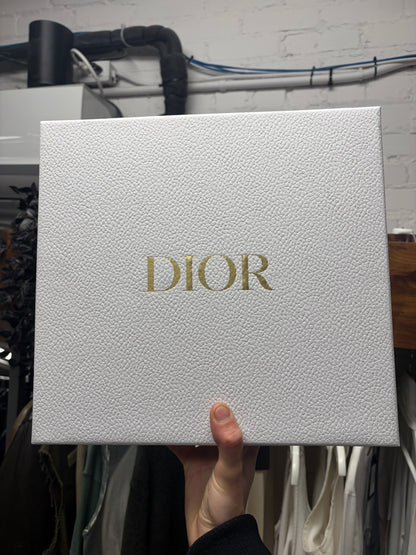 Dior Grained Black Calfskin Leather ‘Saddle Bag’ with Roller Buckle Strap