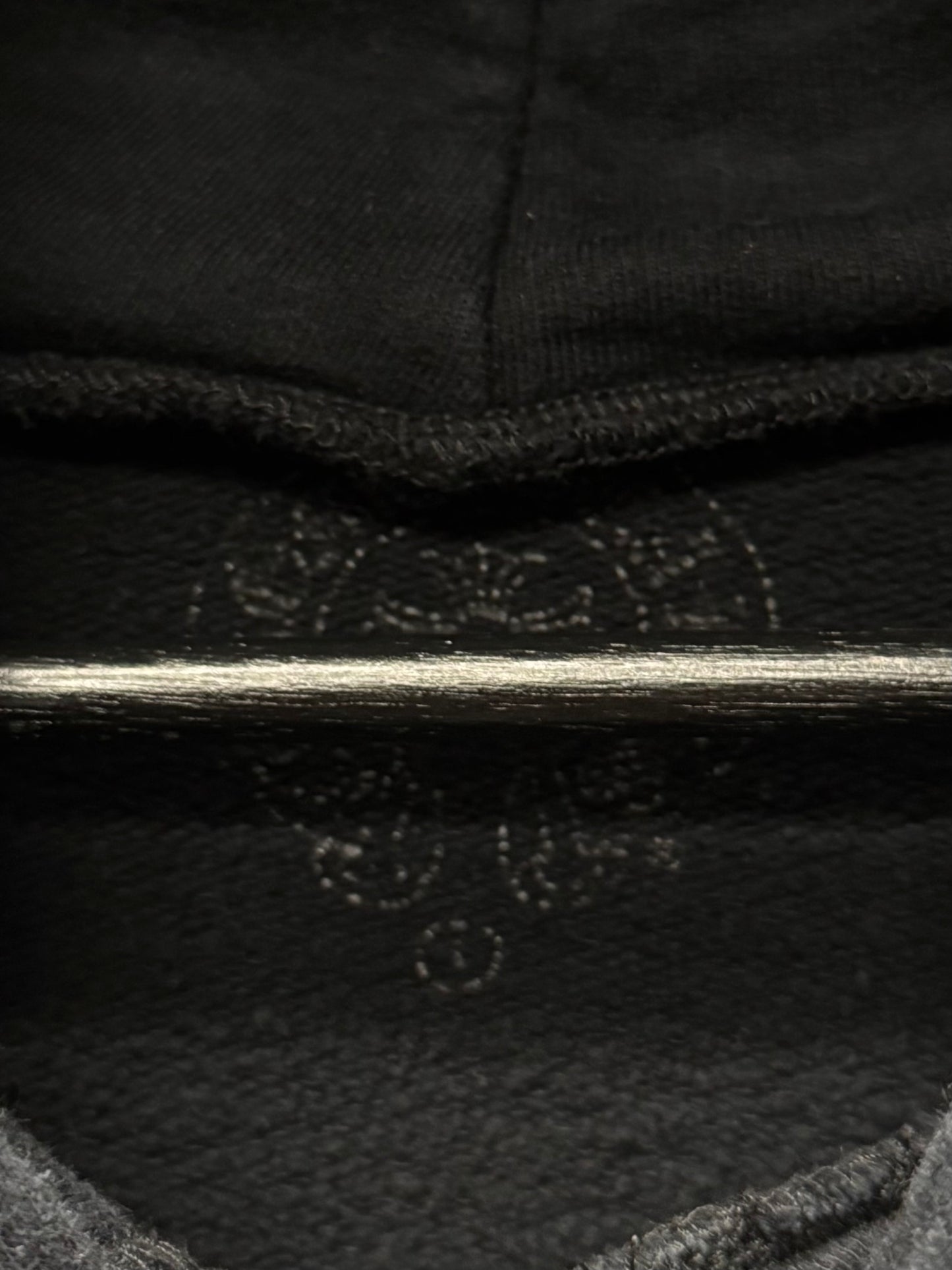 Chrome Hearts Black ‘Scroll Logo’ Pullover Drawstring Hoodie