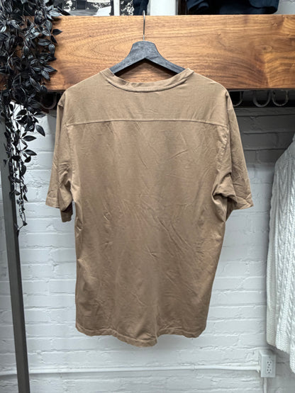 Vintage Prada Sun Faded Brown V-Neck T-Shirt