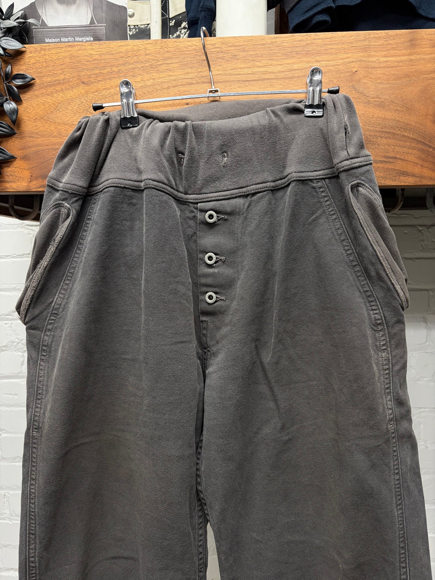 Kapital ‘Sailor’ Faded Dark Brown Low Rise Wide Leg Pants