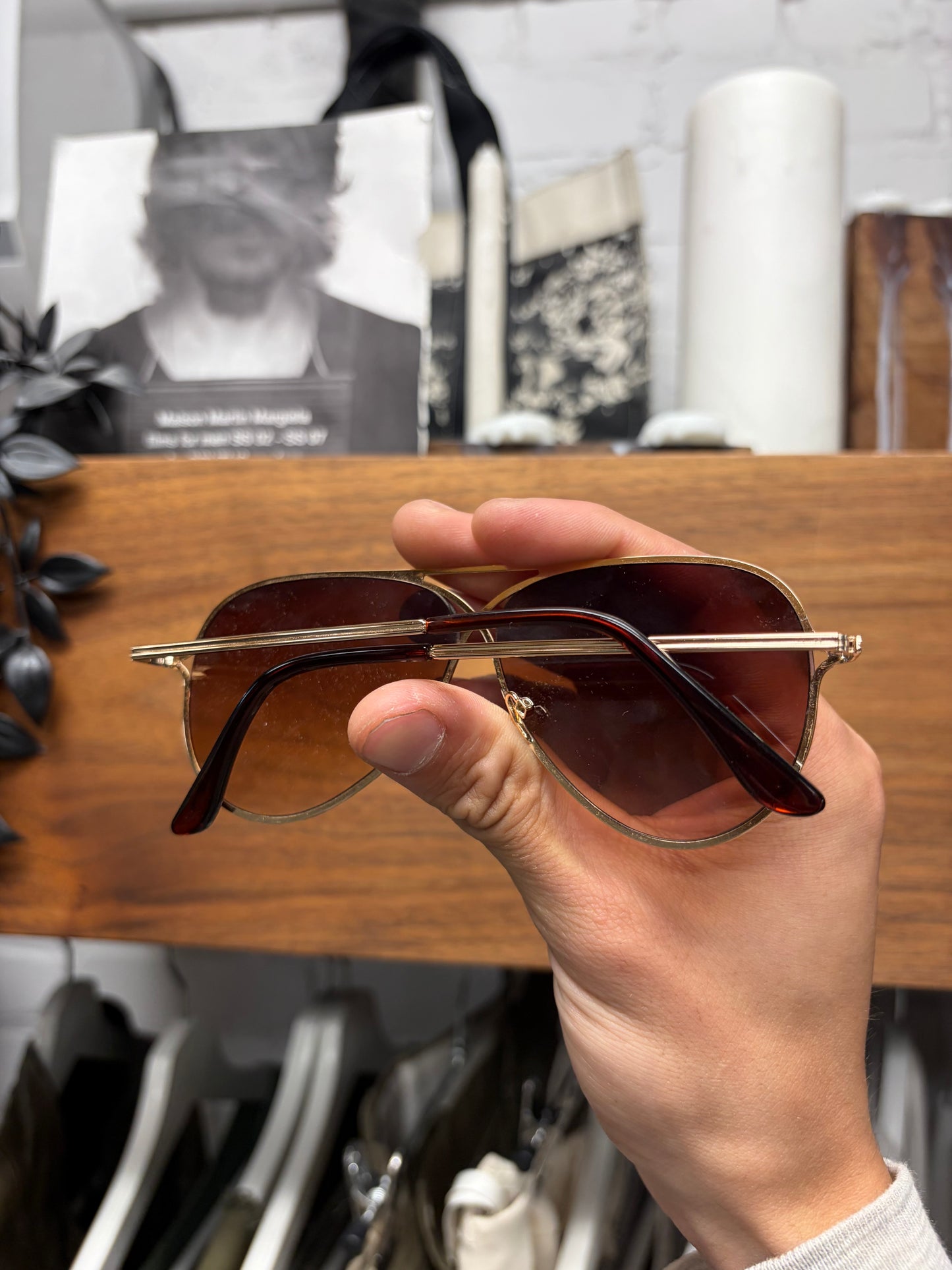 Tom Ford ‘Havana Brown’ Tinted Aviator Sunglasses