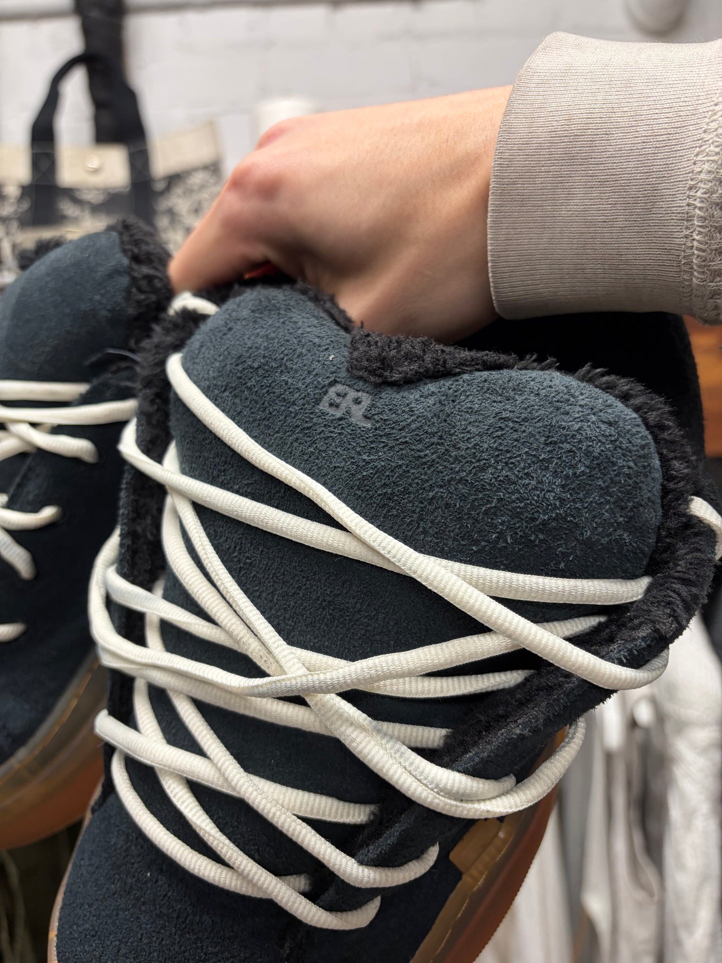 ERL ‘Black Vamp’ Oversized Skate Sneakers