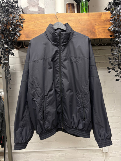 Vetements Embroidered Logo Black Oversized ‘Drop Shoulder’ Track Jacket