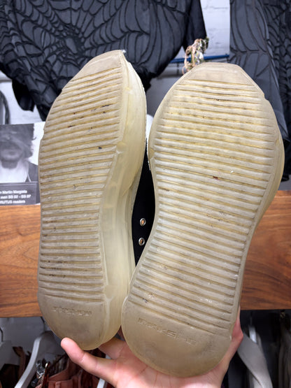 Rick Owens ‘Abstract’ Translucent Sole Black/Milk Low Top Sneakers