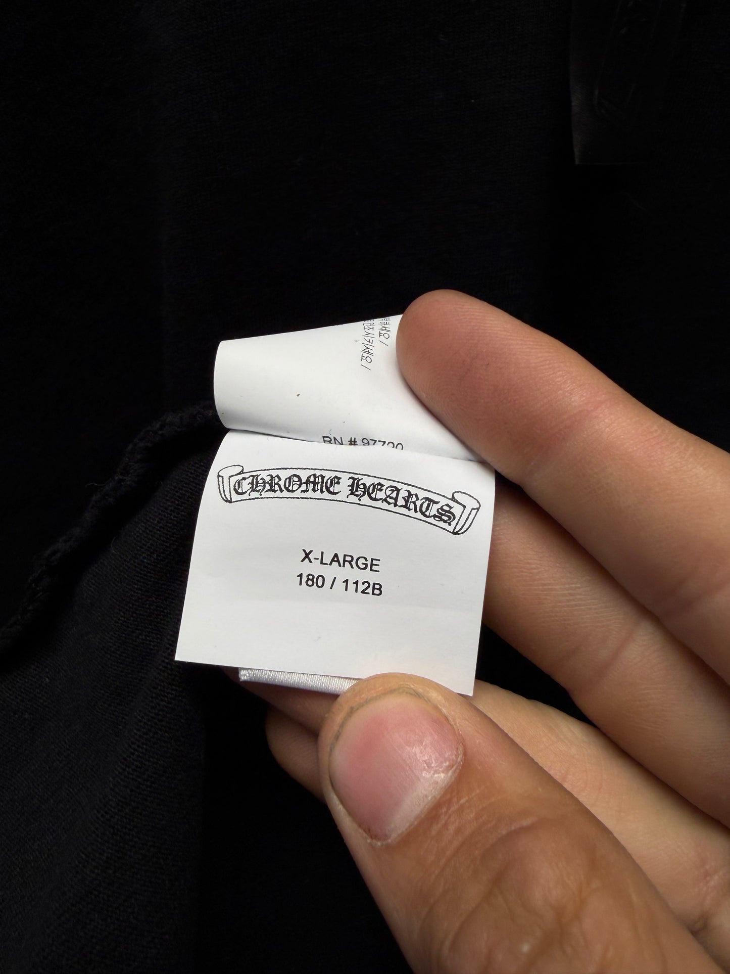 Chrome Hearts Embroidered ‘Eye Chart Logo’ Black Short Sleeve T-Shirt