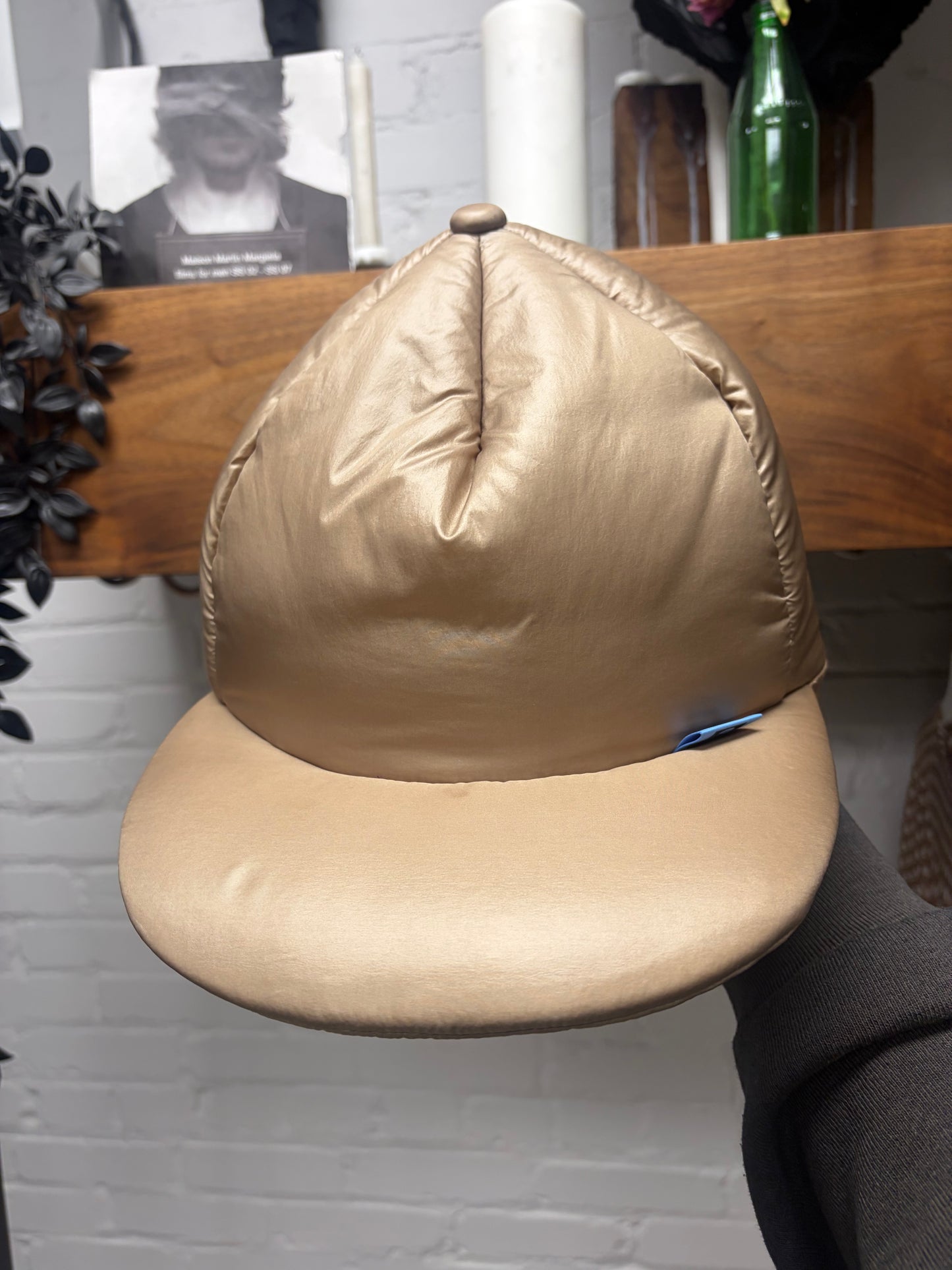 AW2023 Mihara Yasuhiro Beige ‘Puffer’ Snap-Back Fitted Hat
