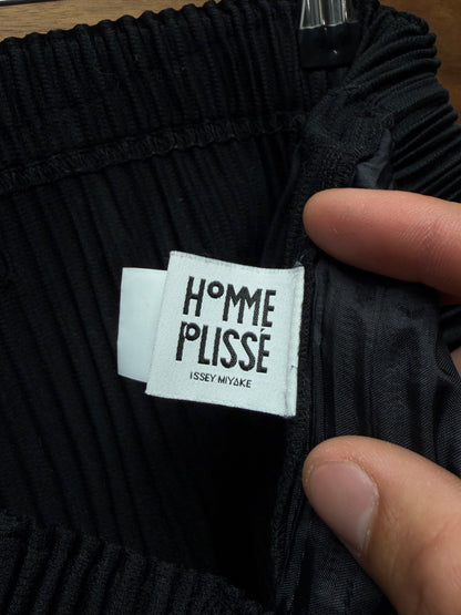 Issey Miyake Homme Plisse Pleated Black Trousers