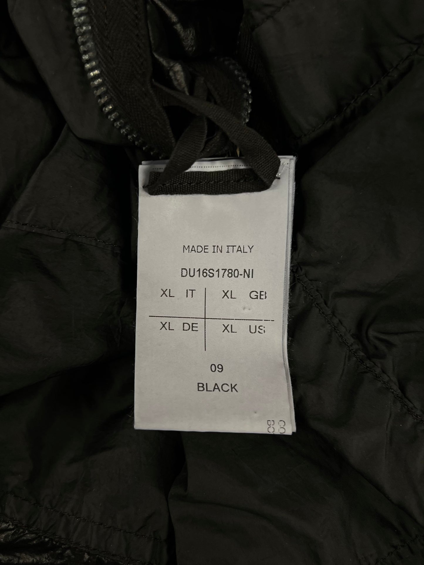SS2016 Rick Owens ‘Cyclops’ Black Crinkled Nylon Blazer