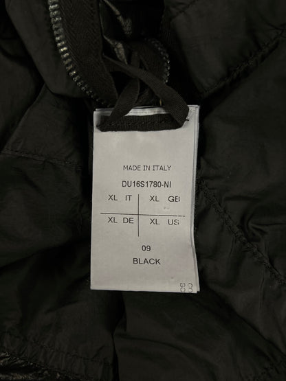 SS2016 Rick Owens ‘Cyclops’ Black Crinkled Nylon Blazer