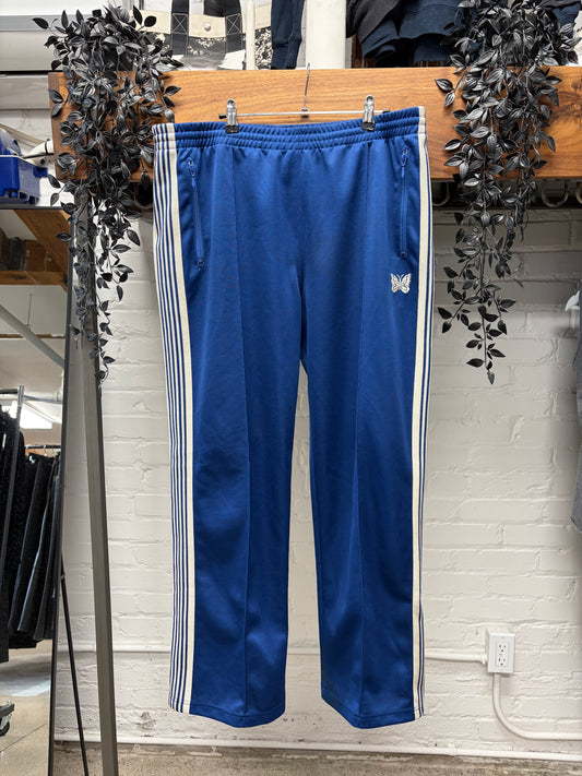 Needles Striped Blue Wide Leg Track Pants