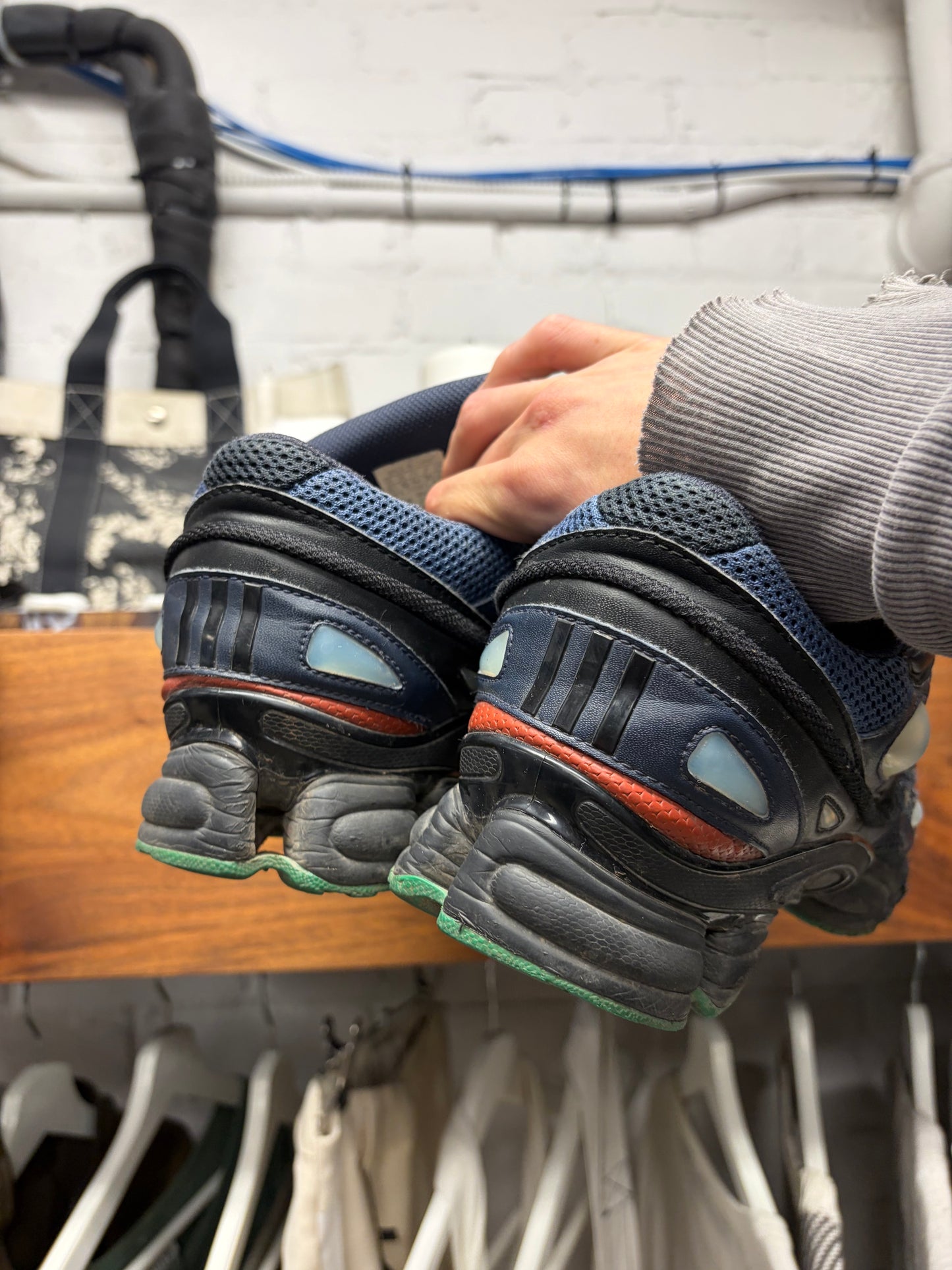 Raf Simons x Adidas Ozweegos V2 ‘Night Marine’ Low Yop Sneakers
