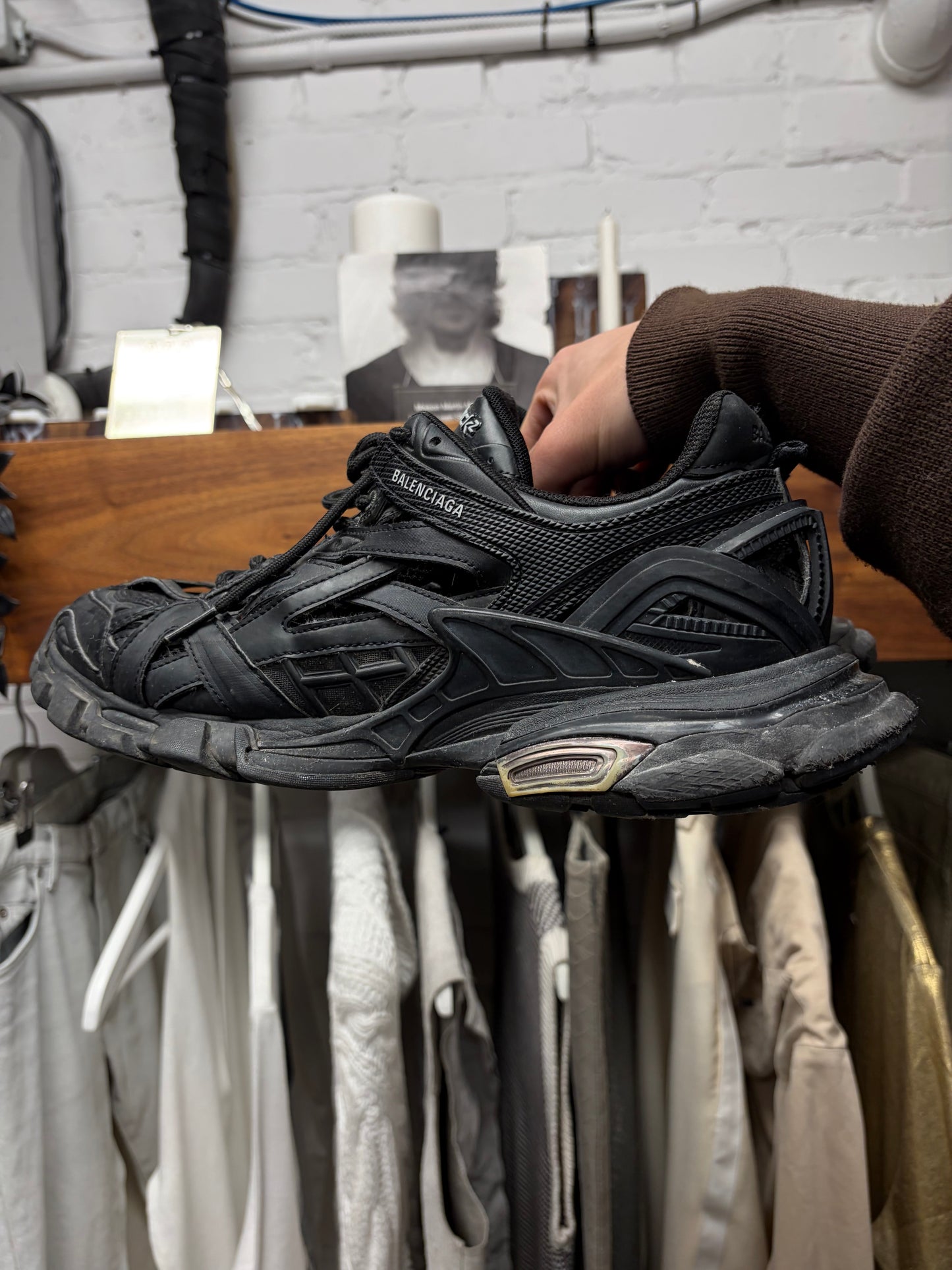 Balenciaga Track 2 Triple Black Low Top Sneakers