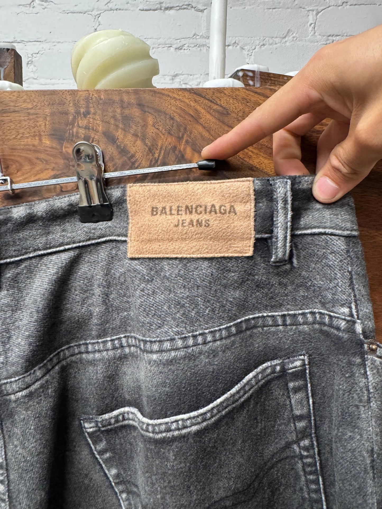 2023 Balenciaga ‘Trompe L’œil’ Sweatpant Faux Denim