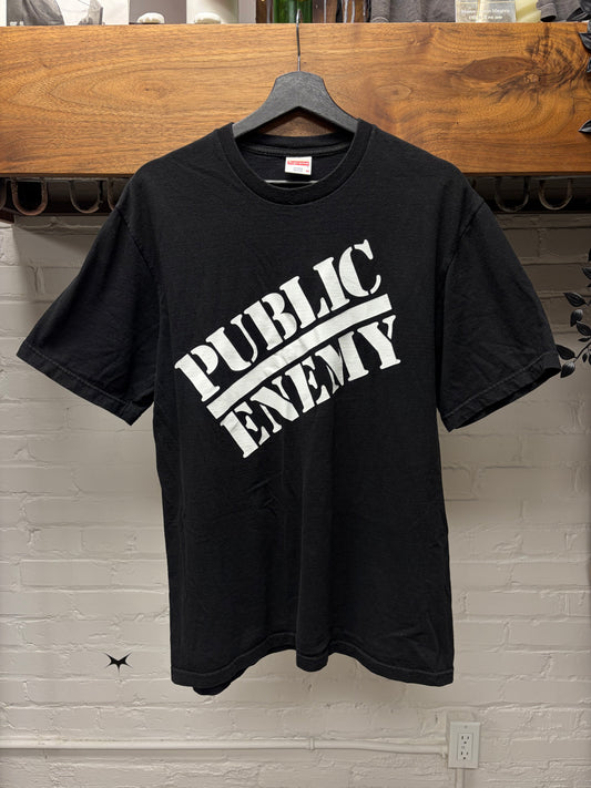 SS2018 Undercover x Supreme x Public Enemy ‘Crosshairs’ Black Graphic T-Shirt