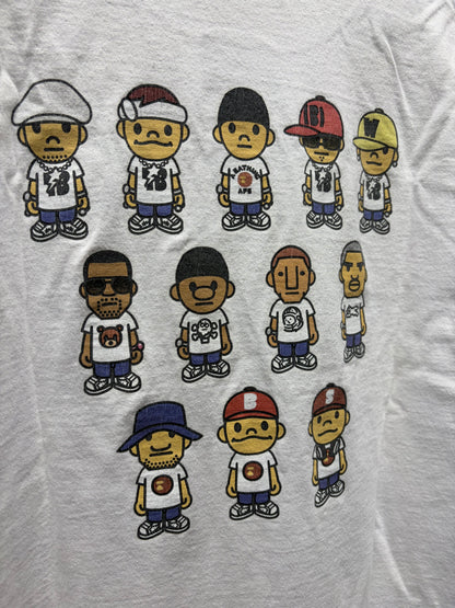 2008 Bape ‘Heads Show’ Rap Caricature Graphic T-Shirt