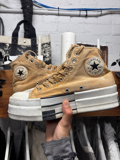 Rick Owens x Converse ‘DBL DRKSTAR’ Platform High Top Sneakers