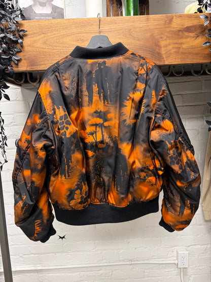 2022 Prada by Raf Simons Re-Nylon ‘Body of Work’ MA-1 Oversized Bomber Jacket