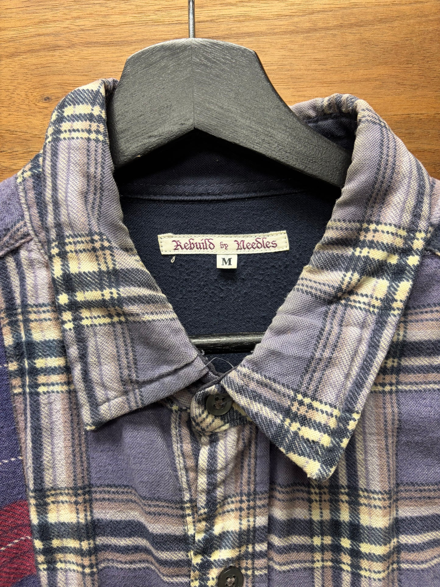 Needles Rebuild Reconstructed Patchwork Panelled Flannel
