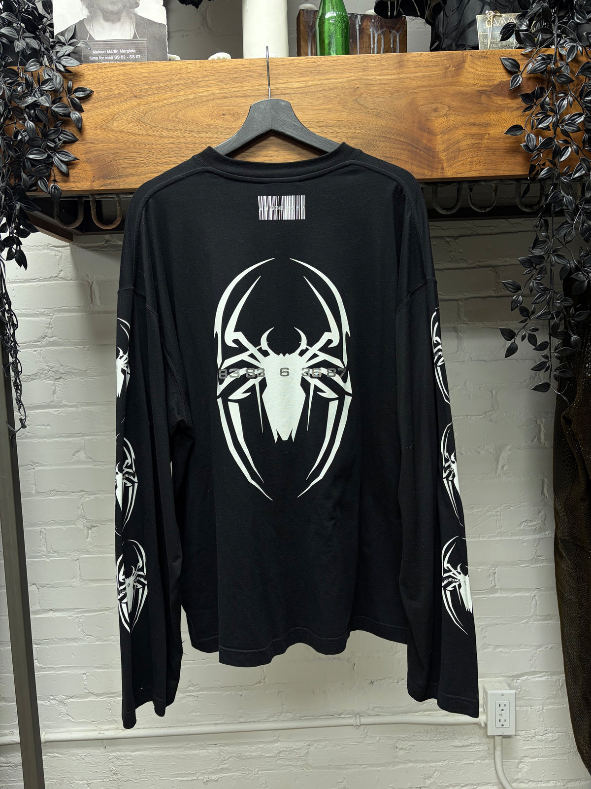 Vetements ‘Spider Print’ Black/White Long Sleeve Shirt