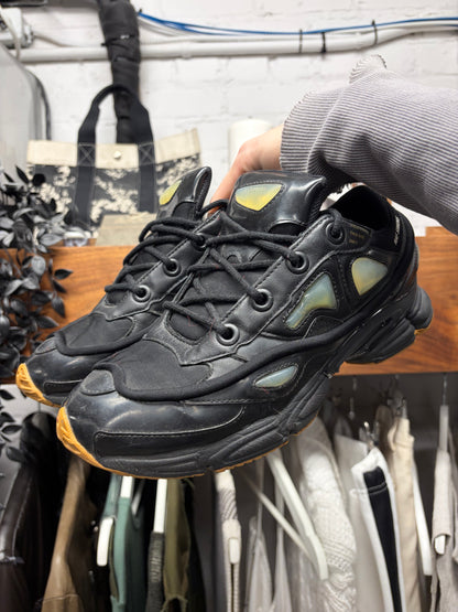 Raf Simons Ozweegos V1 Black/Gum Sole Low Top Sneakers