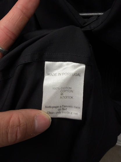 Givenchy ‘Multi Zipper Track’ Black French Button Closure Button Up Shirt