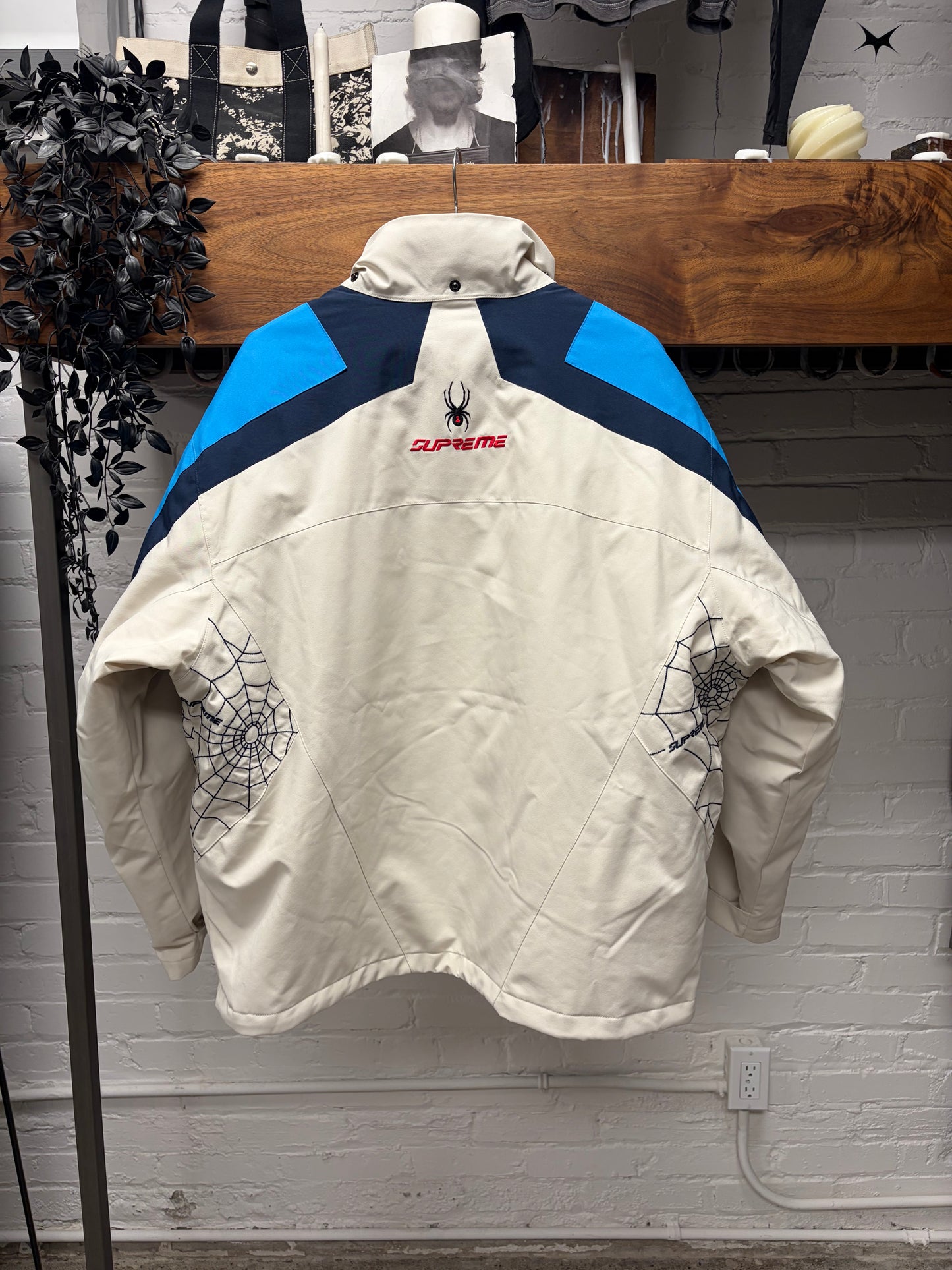 AW2024 Supreme X Spyder ‘Stone’ White Technical Jacket