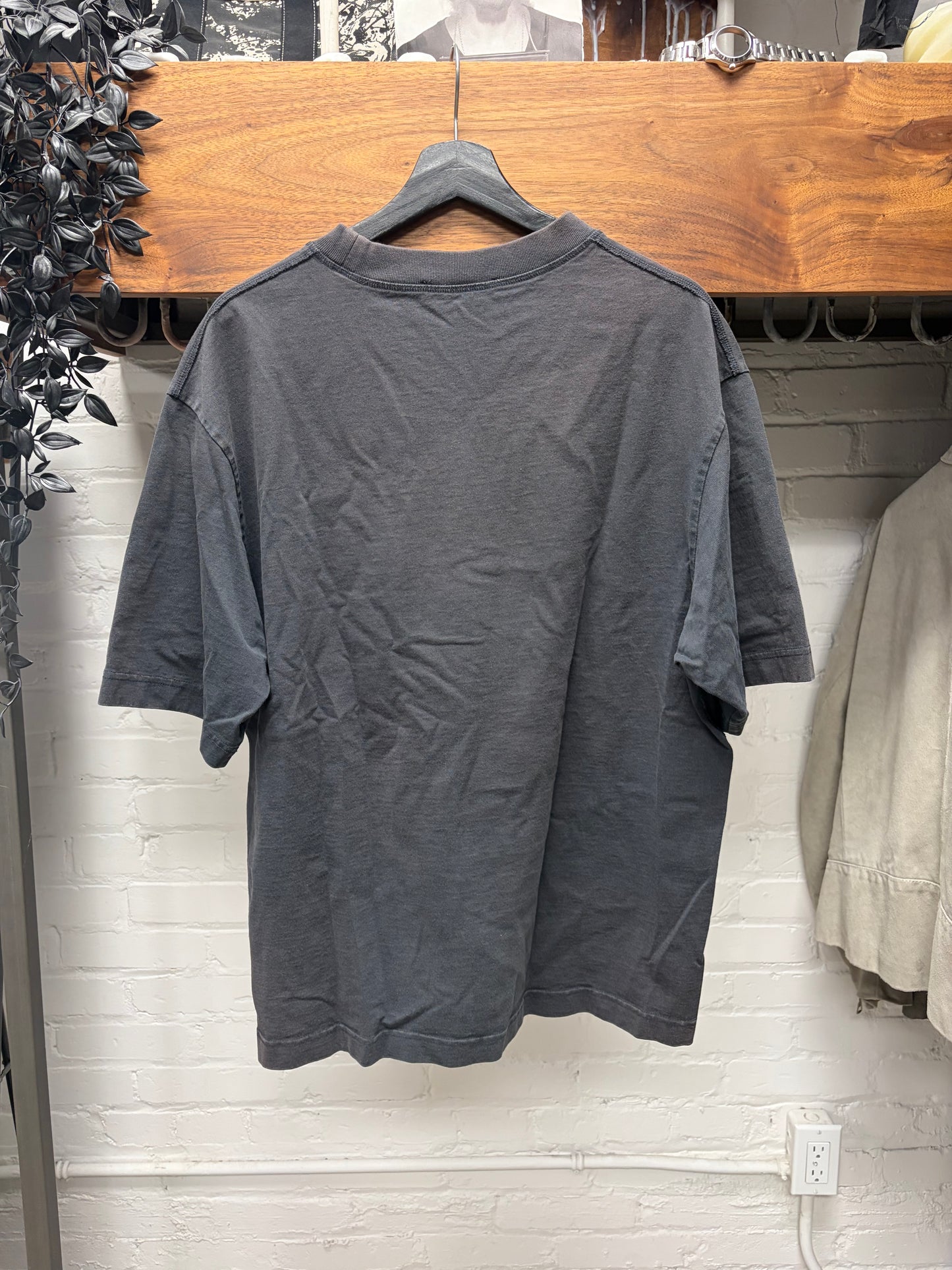 Acne Studios ‘Minimal Logo’ Black Oversized T-Shirt
