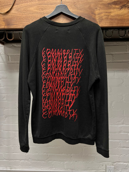 SS03 Raf Simons ‘Commodity’ Graphic Crewneck
