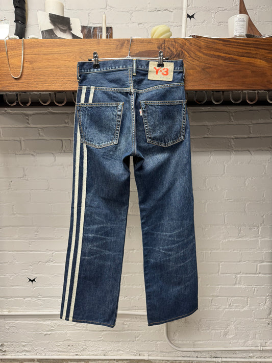 SS2004 Y-3 Yohji Yamamoto x Adidas ‘3-Stripe’ Blue 1/100 Selvedge Denim