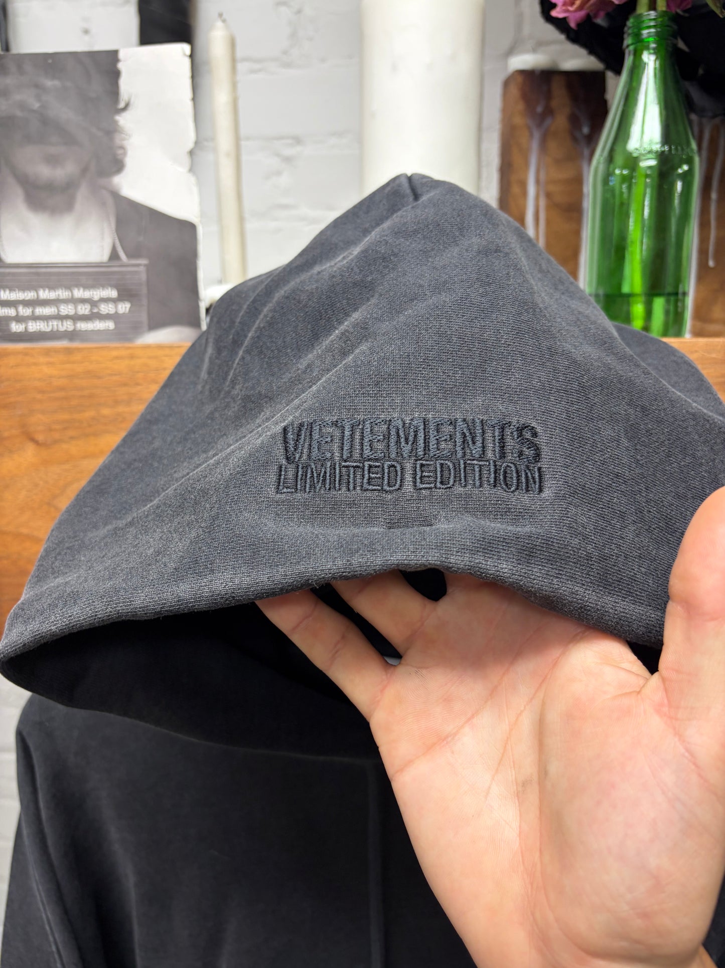 Vetements ‘Anarchy Logo’ Black Oversized Pullover Hoodie