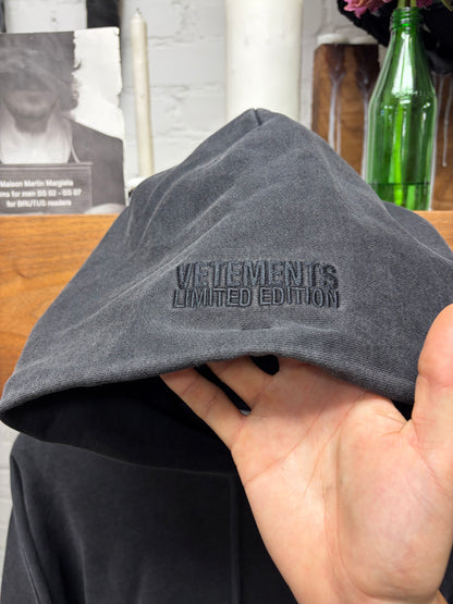 Vetements ‘Anarchy Logo’ Black Oversized Pullover Hoodie