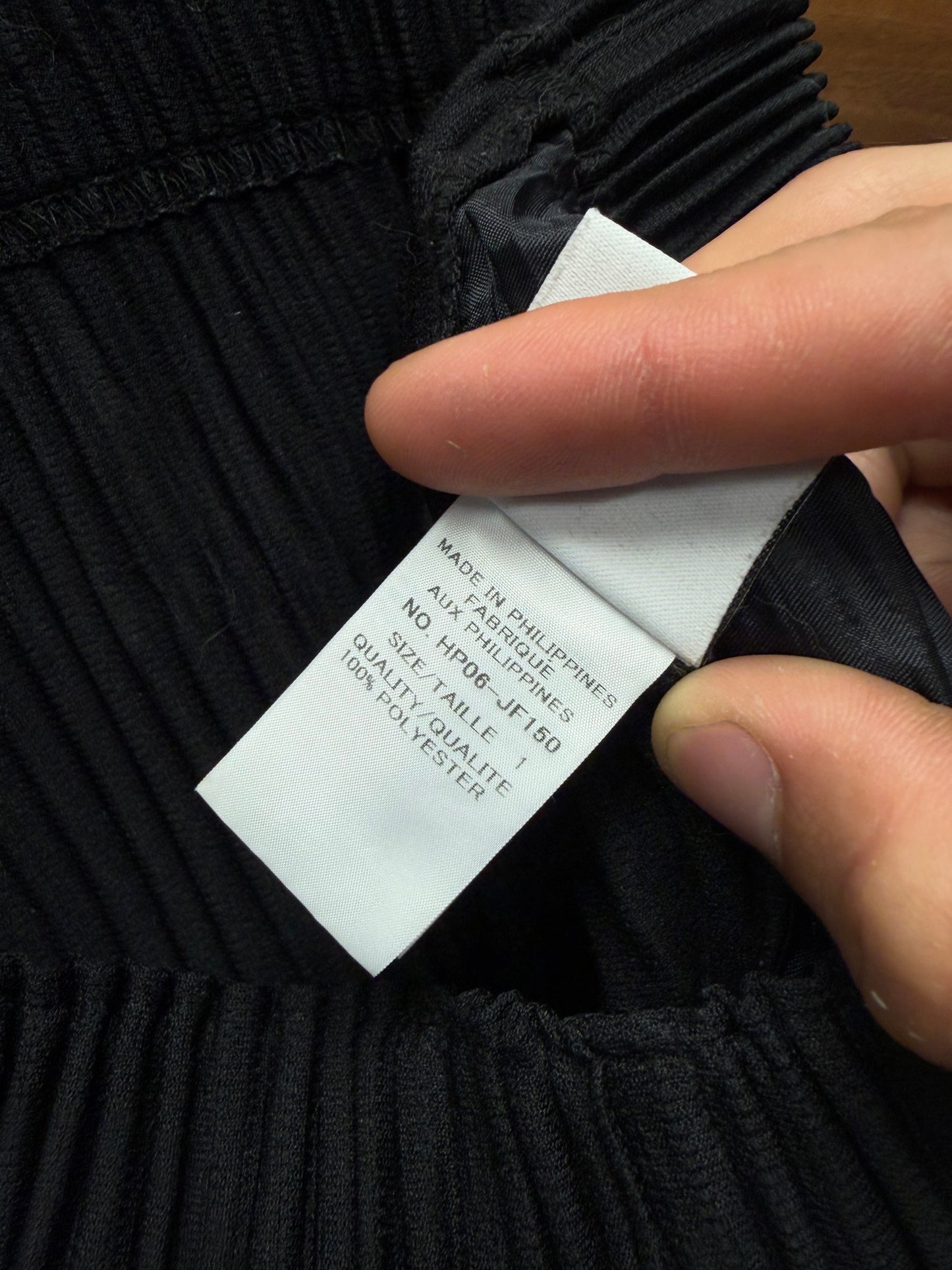 Issey Miyake Homme Plisse Pleated Black Trousers