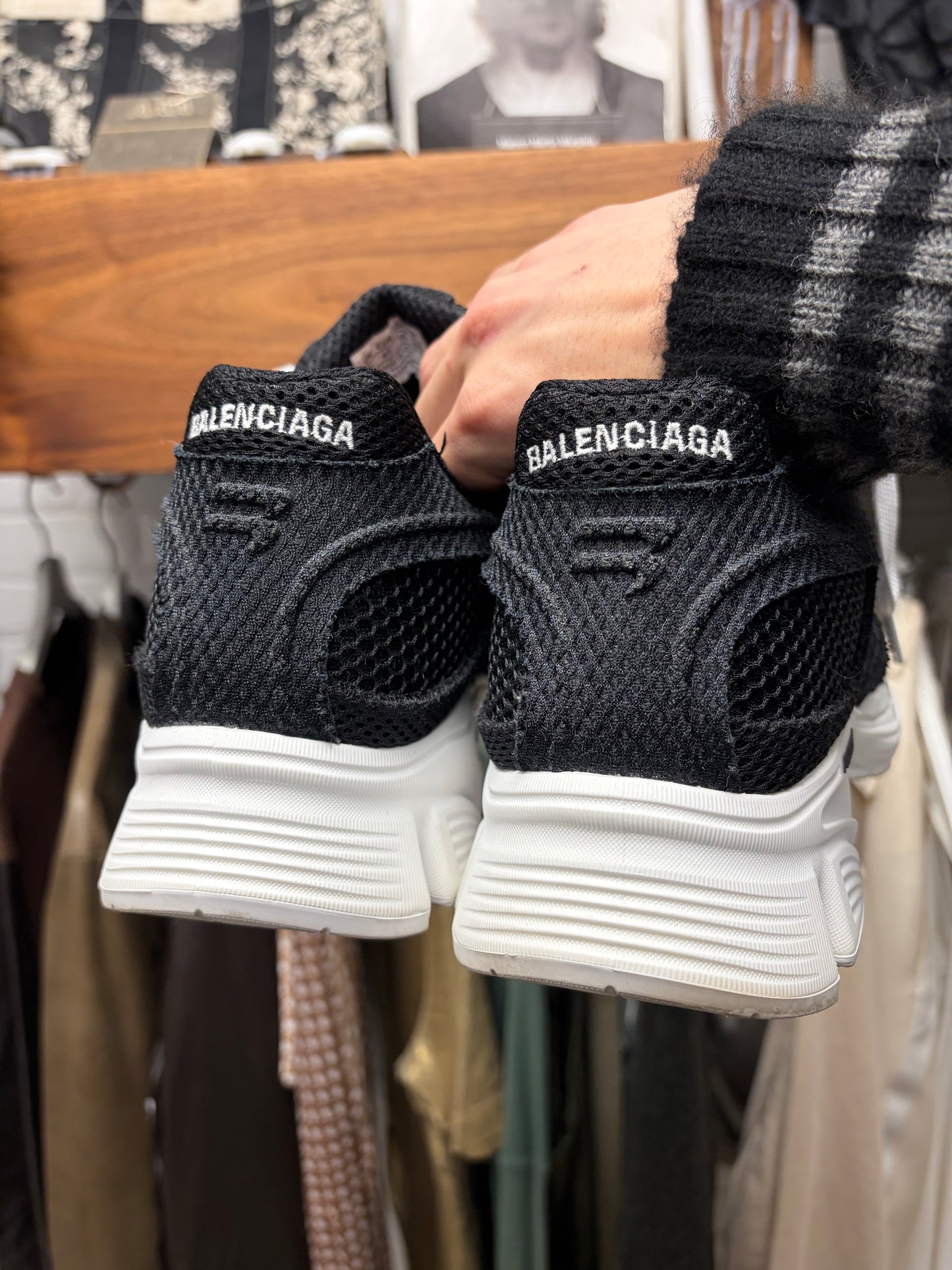 Balenciaga ‘Phantom’ Black/White Low Top Sneakers
