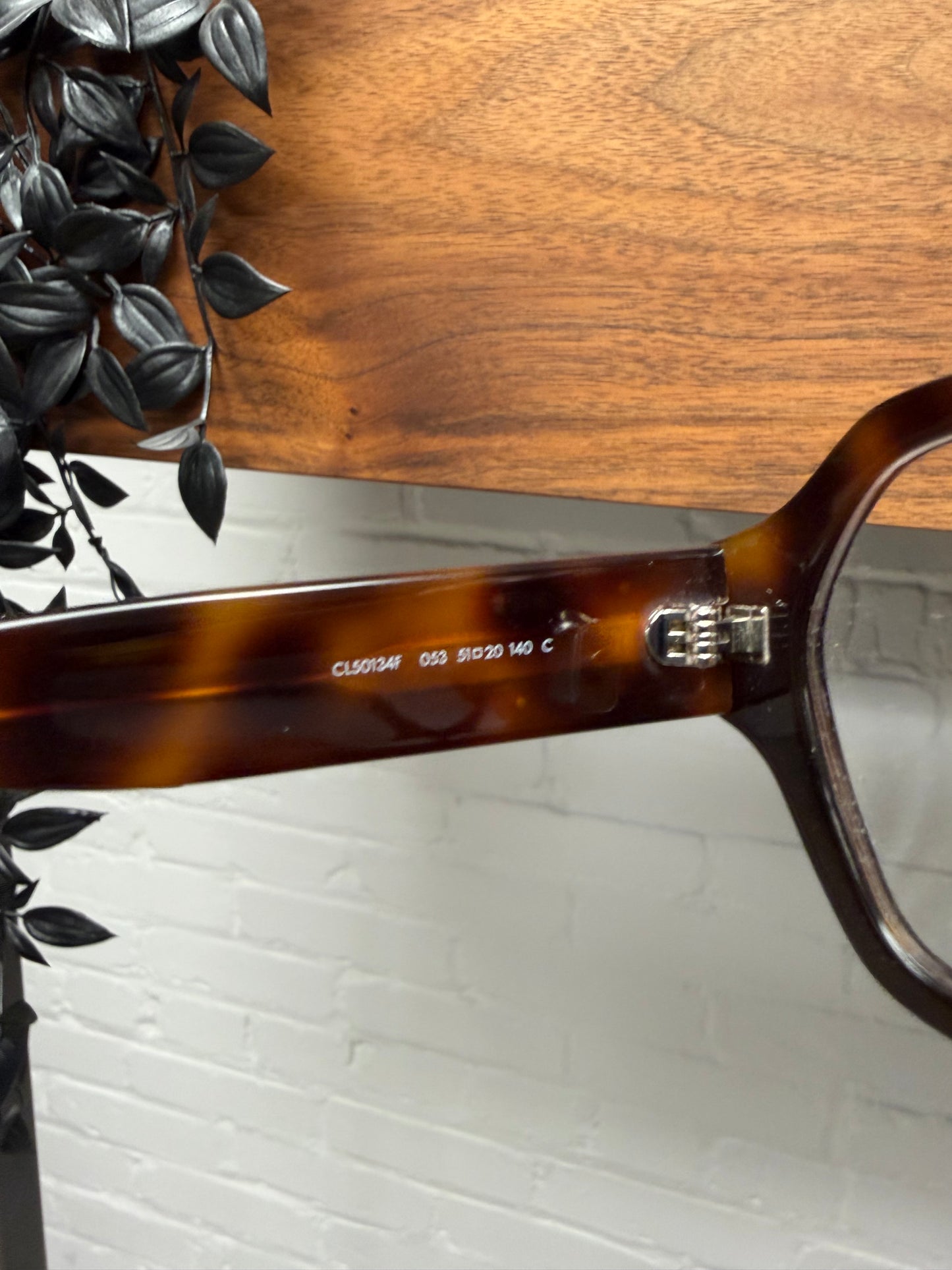 Celine ‘CL50134F’ Tortoiseshell Brown Rounded Optical Glasses