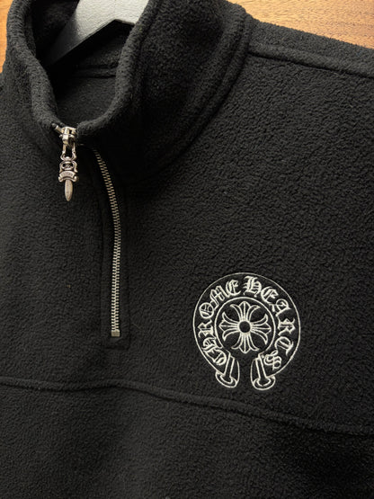 Chrome Hearts ‘Polar’ Horseshoe Logo Quarter Zip Sweatshirt
