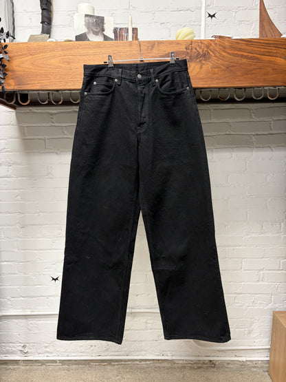 Acne Studios Black Straight Leg Denim