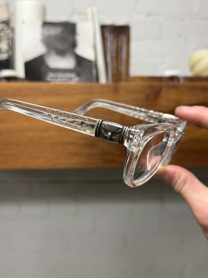 Chrome Hearts ‘Well Hell Yeah’ Translucent Frame 925 Silver Glasses