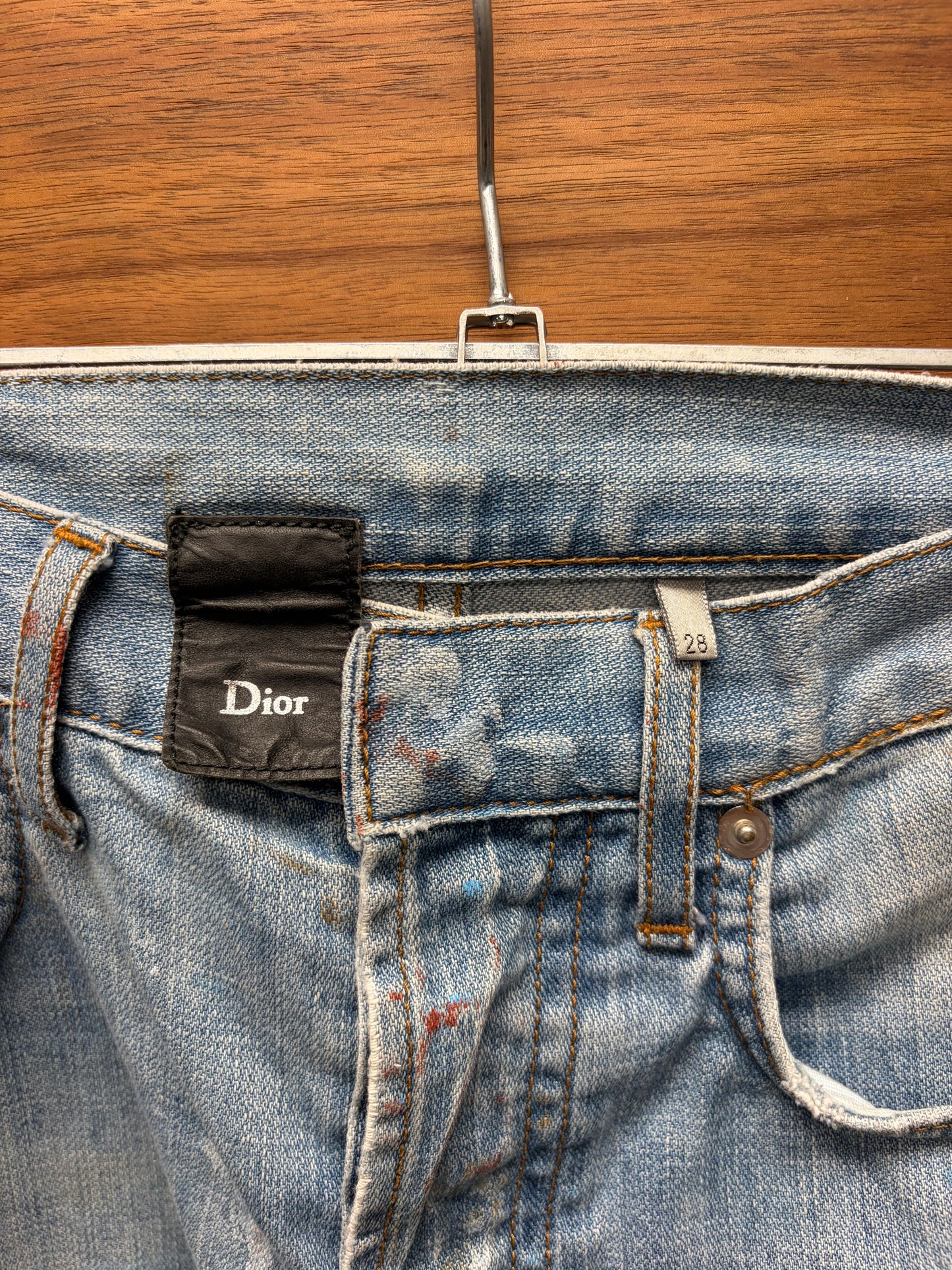 SS2010 Dior Homme ‘Wildcat’ Blood Stain Denim