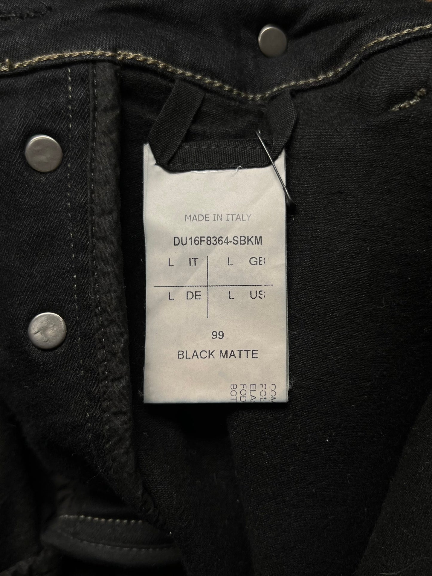 AW2016 Rick Owens ‘Mastadon’ Matte Black DRKSHDW Skirted Denim