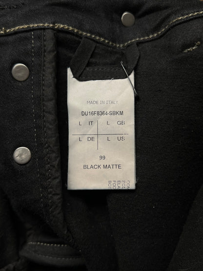 AW2016 Rick Owens ‘Mastadon’ Matte Black DRKSHDW Skirted Denim