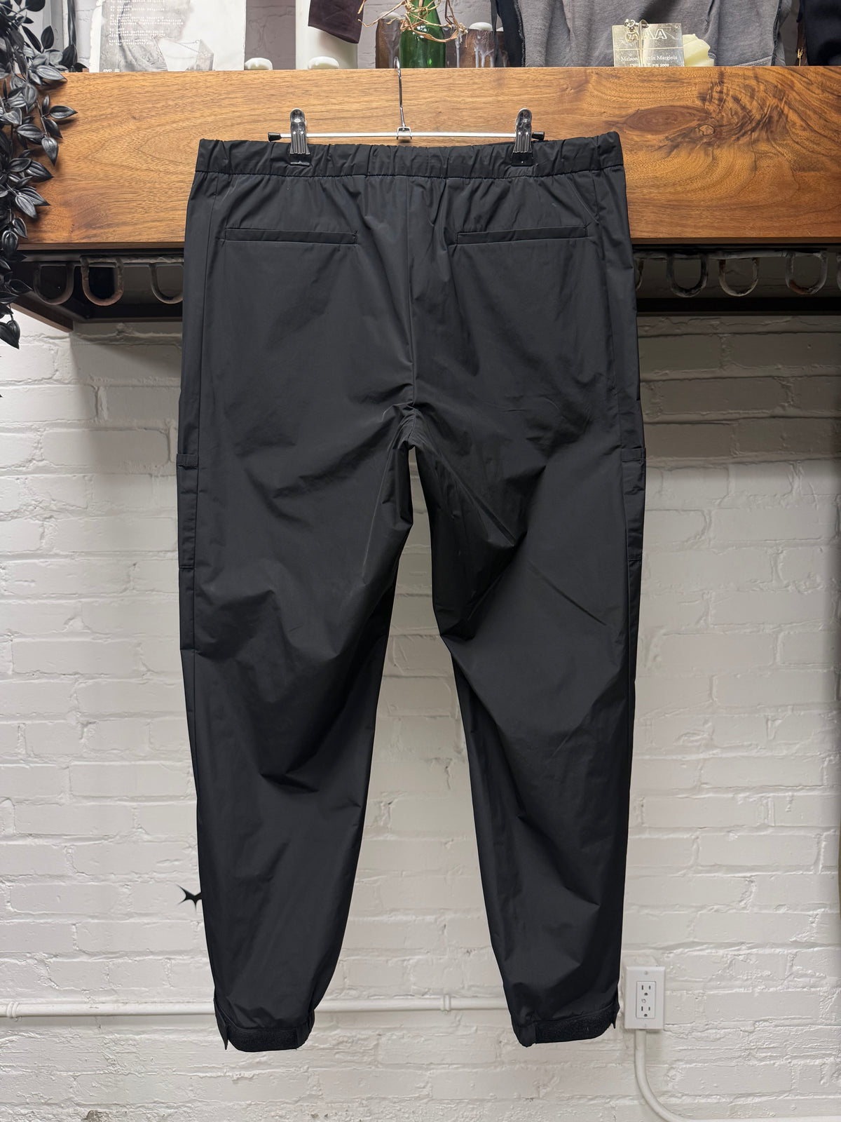 2018 Prada Black Nylon Gabardine Track Pants