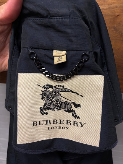 Burberry Black Mid-Length Trench Coat