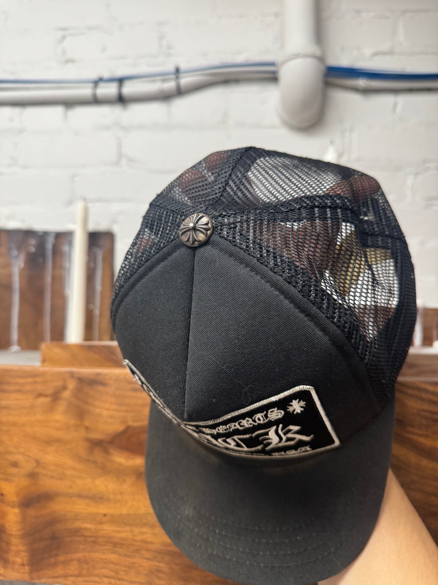Chrome Hearts ‘Fuck’ Hollywood Exclusive Mesh Trucker Hat