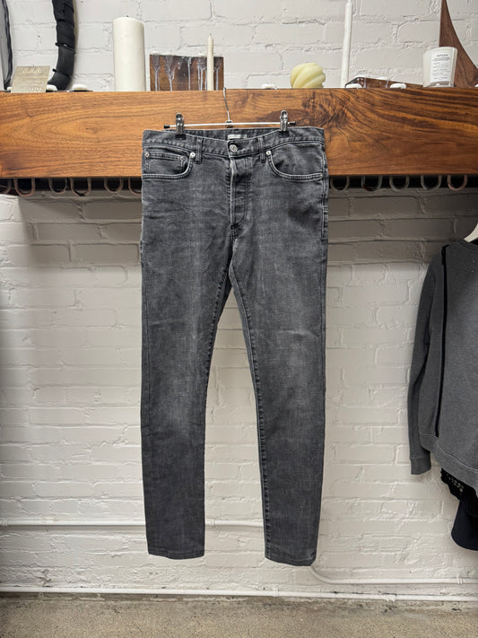 Dior Homme Slim Cut Washed Grey Denim
