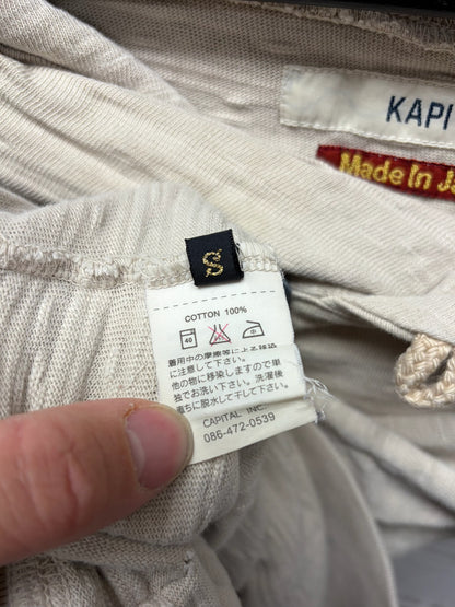 Kapital ‘Surf’ Natural White Cotton Hoodie