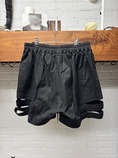 SS2022 Rick Owens ‘Fogachine’ Black ‘Spartan’ Boxing Shorts