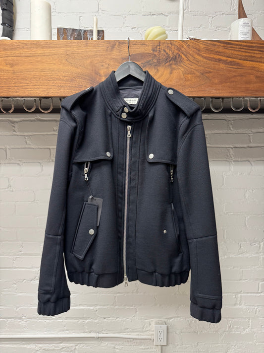 Dries Van Noten ‘Naval’ Military Button Snap Bomber Jacket